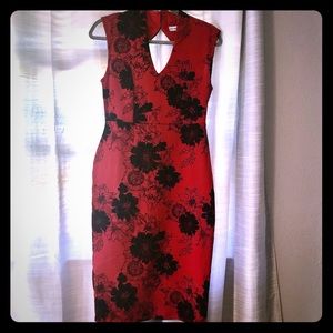 Black and Red Cocktail Dress